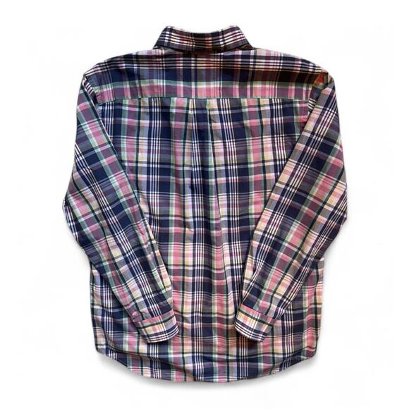 Vineyard Vines Shirt Large Slim Fit Tucker Large Plaid Button Down Pink Blue - Picture 3 of 5